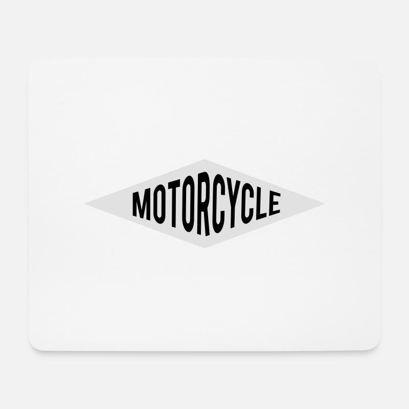 Motorrad - Mousepad (Querformat) - Weiß