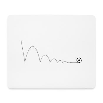 Fußball - Mousepad (Querformat) - Weiß - Vorne
