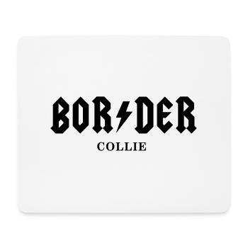 MSB_ BORDER COLLIE - Tapis de souris (format paysage) - blanc - Devant