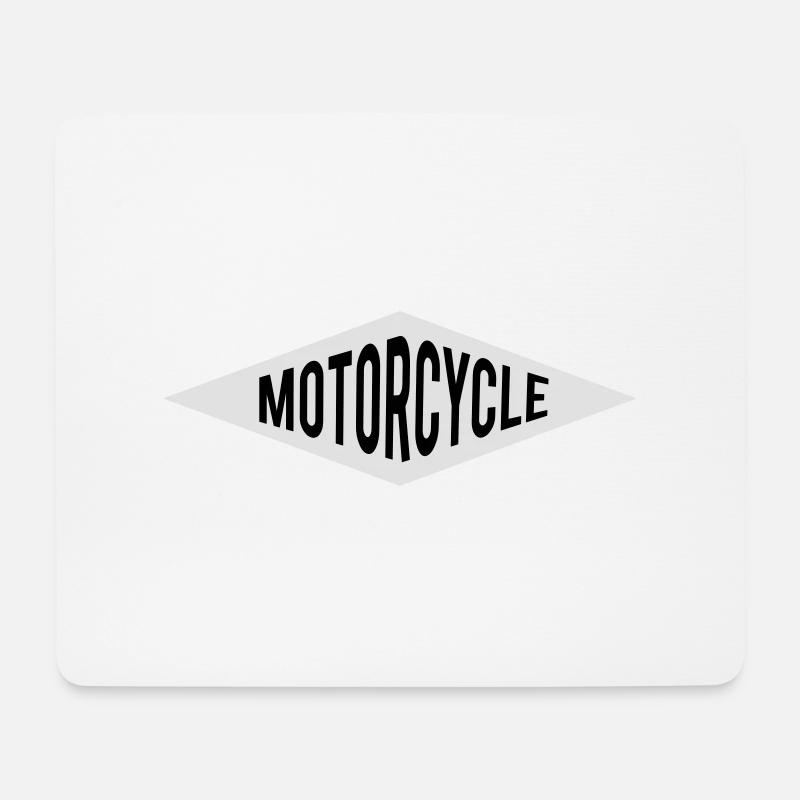 2541614 135257318 Motorrad - Mousepad (Querformat) - Weiß