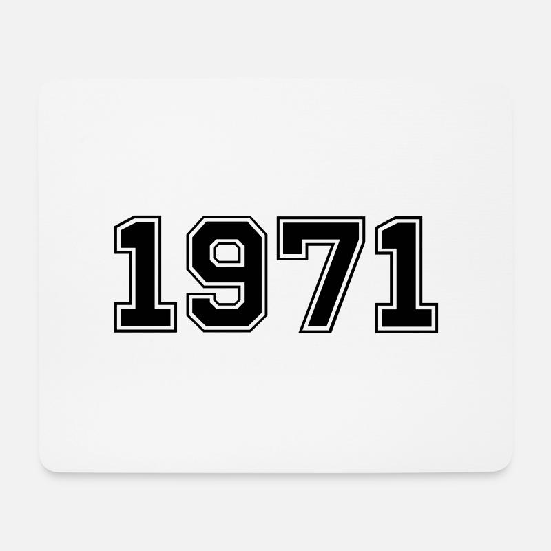1971 - Mousepad (Querformat) - Weiß