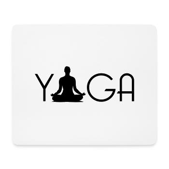 yoga_logo_1___f1 - Mousepad (Querformat) - Weiß - Vorne