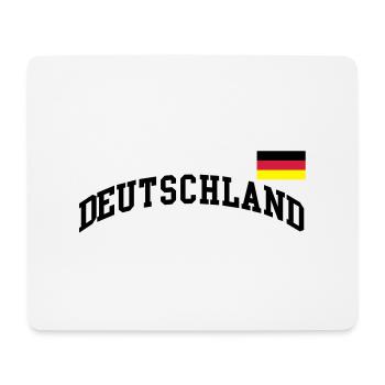 Deutschland Flagge - Germany-BRD-Fussball-soccer - Mousepad (Querformat) - Weiß - Vorne