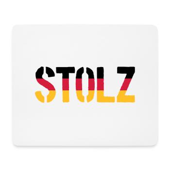 Stolz, Proud Germany Flag, Proud to be German - Mousepad (Querformat) - Weiß - Vorne