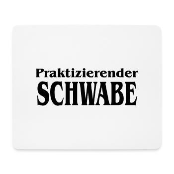 praktizierender_schwabe - Mousepad (Querformat) - Weiß - Vorne