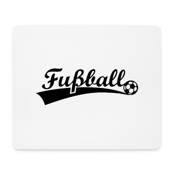 Ballon de football du football du football de - Tapis de souris (format paysage) - blanc - Devant