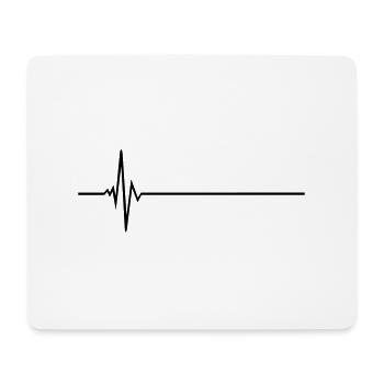 Puls - Frequenz - Mousepad (Querformat) - Weiß - Vorne