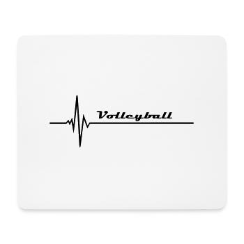 Volleyball - Puls - Mousepad (Querformat) - Weiß - Vorne