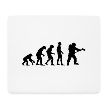 evolution Feuerwehrmann - Mousepad (Querformat) - Weiß - Vorne
