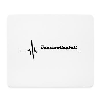 Beachvolleyball - Mousepad (Querformat) - Weiß - Vorne