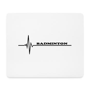 Badminton - Mousepad (Querformat) - Weiß - Vorne