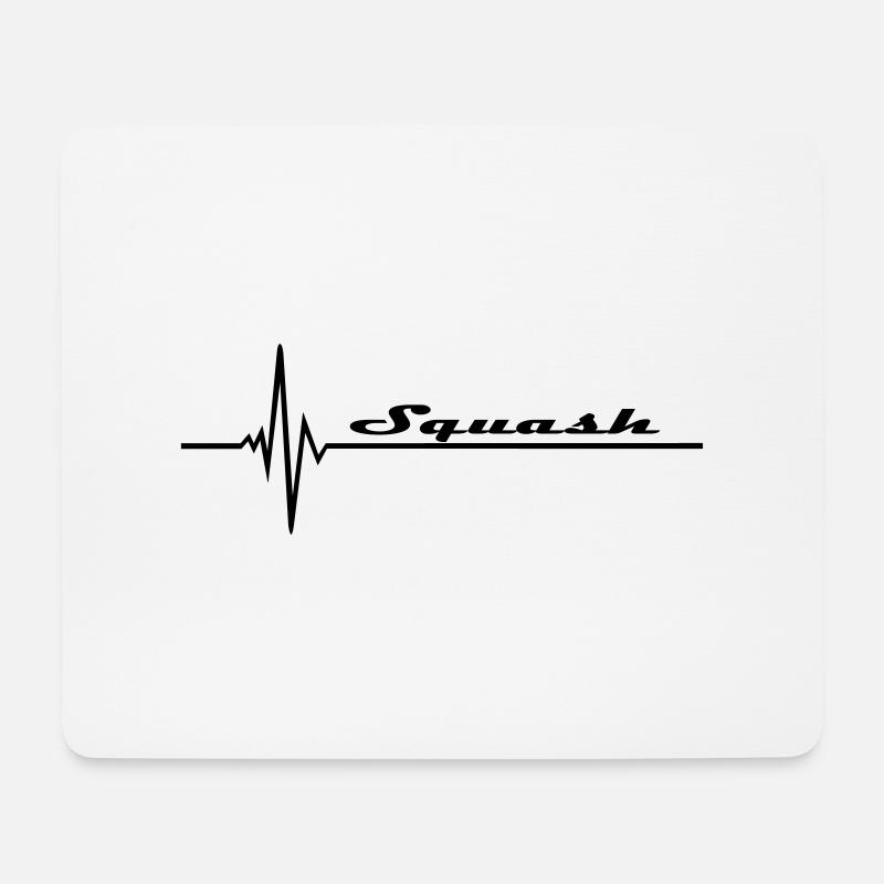 Squash - Mousepad (Querformat) - Weiß