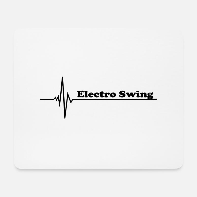 Electro Swing - Mousepad (Querformat) - Weiß