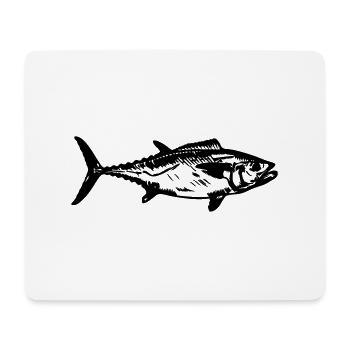 tuna fish - Mouse Pad (horizontal) - white - Front