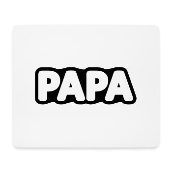 PAPA Shirt // Überraschung für Papa // schwanger - Mousepad (Querformat) - Weiß - Vorne