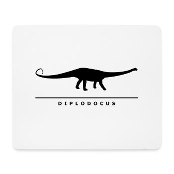 Urzeitriesen: Diplodocus - Tapis de souris (format paysage) - blanc - Devant