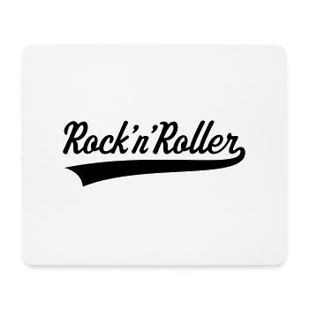 Rock 'n' Roller - Tapis de souris (format paysage) - blanc - Devant