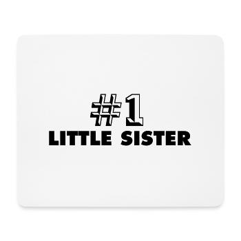 number one little sister - Mousepad (Querformat) - Weiß - Vorne