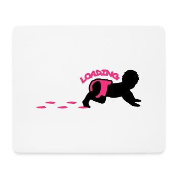 Baby Loading Design - Mouse Pad (horizontal) - white - Front