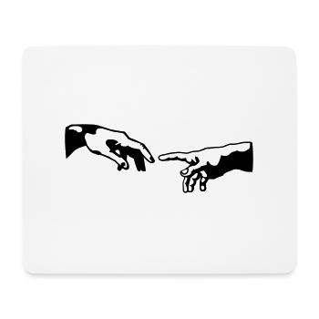 god hand hand of God - Mouse Pad (horizontal) - white - Front