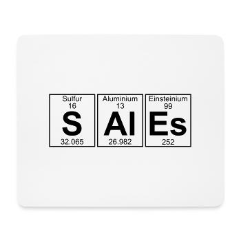 S-Al-Es (sales) - Full - Mousepad (Querformat) - Weiß - Vorne