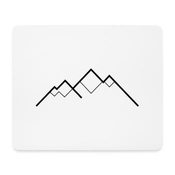 Mountain range - Mouse Pad (horizontal) - white - Front