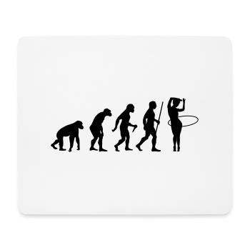 Evolution Hula Hoop - Mouse Pad (horizontal) - white - Front