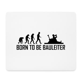 born to be bauleiter - Mousepad (Querformat) - Weiß - Vorne