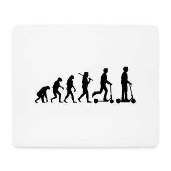Evolution Escooter Elektroroller - Mousepad (Querformat) - Weiß - Vorne
