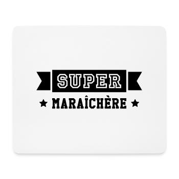 Jardinier / Maraîcher / Maraichère / Paysan - Tapis de souris (format paysage) - blanc - Devant