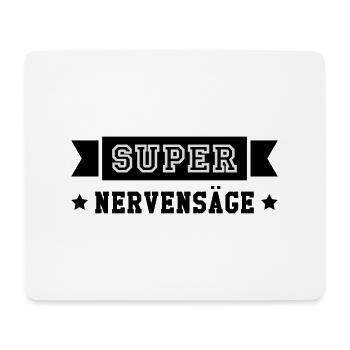 Nervensäge Arschloch Arschlochin Idiot Vulgär Dumm - Mousepad (Querformat) - Weiß - Vorne