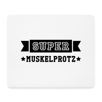 Kräftig Muskulös Muskelprotz Stämmig bodybuilding - Mousepad (Querformat) - Weiß - Vorne
