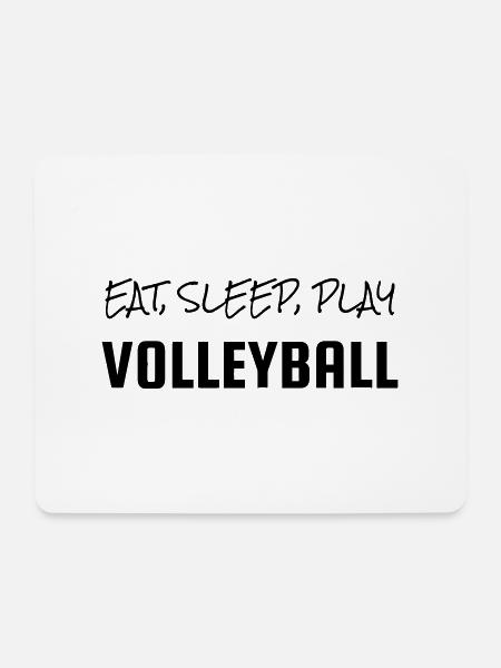 Volleyball - Volley Ball - Volley-Ball - Sport - Mousepad (Querformat) - Weiß