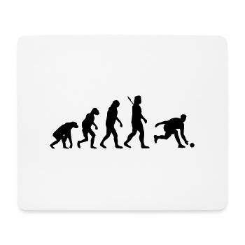 Evolution Kegeln - Mousepad (Querformat) - Weiß - Vorne
