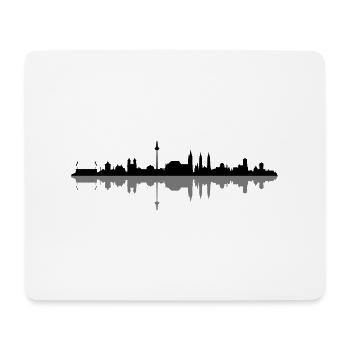 Skyline - Nürnberg - Mousepad (Querformat) - Weiß - Vorne