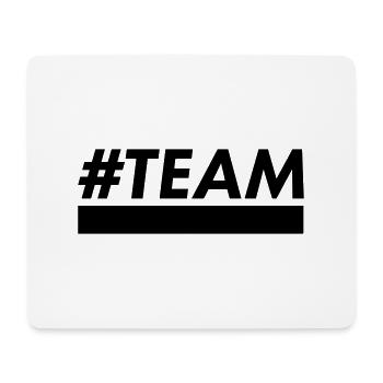#team - Mousepad (Querformat) - Weiß - Vorne