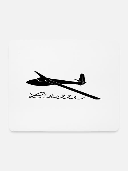 Standard Libelle ohne Winglets Geschenk - Mousepad (Querformat) - Weiß