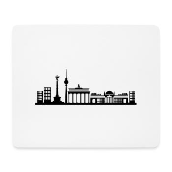 berlin skyline city - Mousepad (Querformat) - Weiß - Vorne