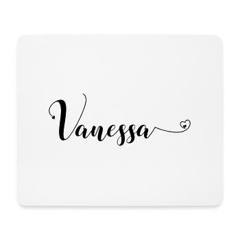 vanessa - Mousepad (Querformat) - Weiß - Vorne