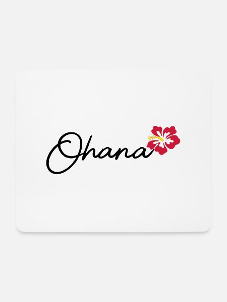 Ohana - Mousepad (Querformat) - Weiß
