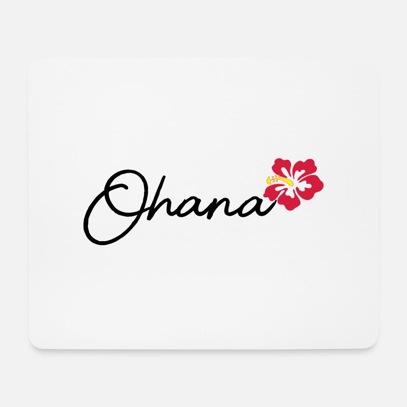 Ohana - Mousepad (Querformat) - Weiß
