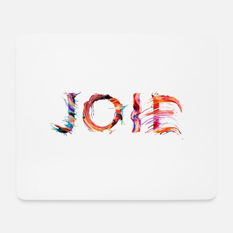 Freude - Mousepad (Querformat) - Weiß