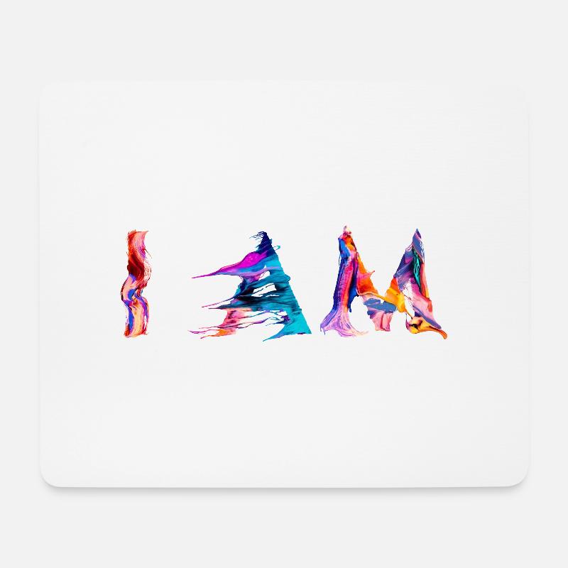 I AM - Mouse Pad (horizontal) - white