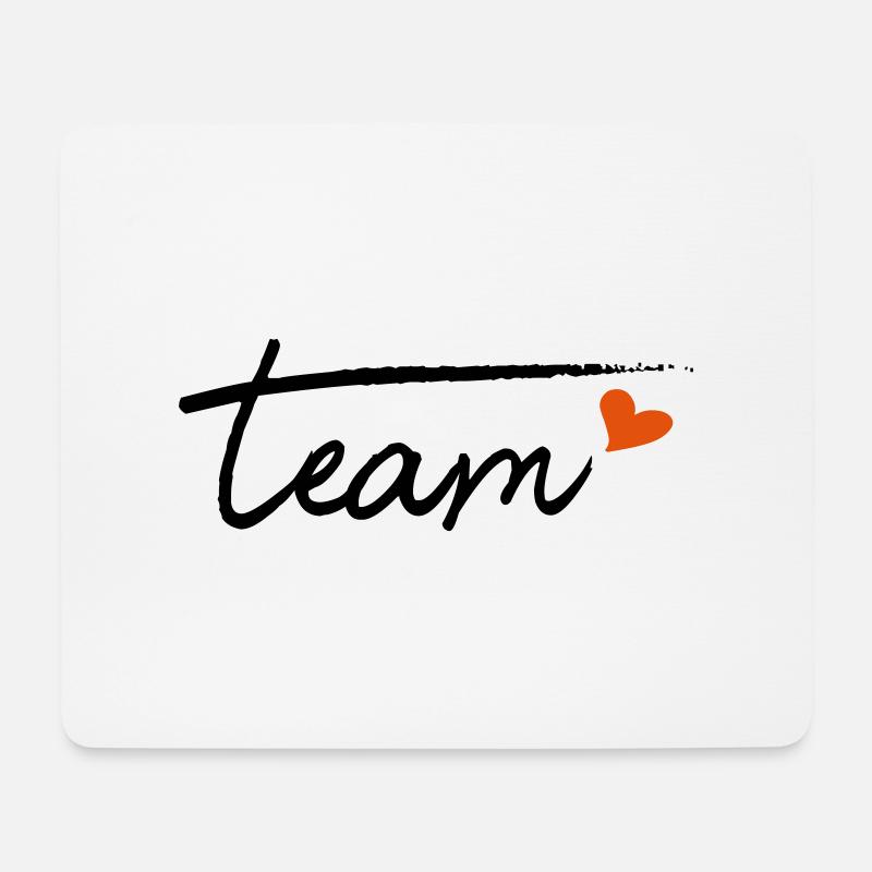 Team - Mousepad (Querformat) - Weiß