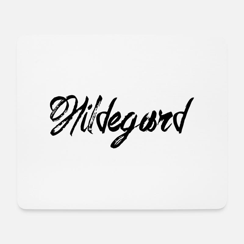 Hildegard - Mousepad (Querformat) - Weiß
