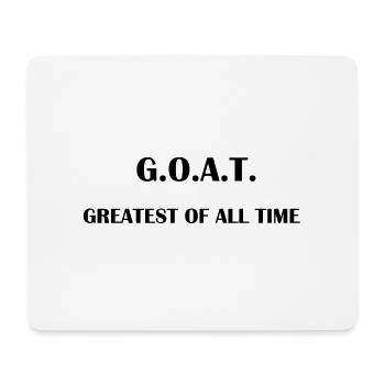 G.O.A.T. - Greatest of All Time - Mouse Pad (horizontal) - white - Front