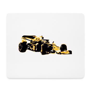 Voiture de course - Tapis de souris (format paysage) - blanc - Devant