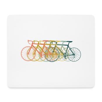 Cycling Retro - Mouse Pad (horizontal) - white - Front
