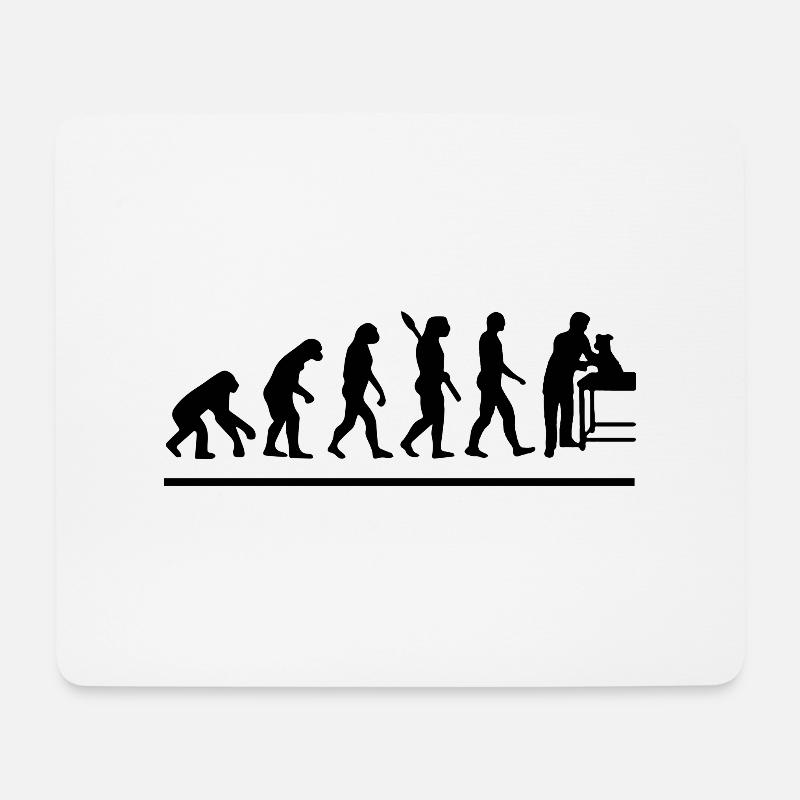Entwicklung der Veterinärmedizin - Mousepad (Querformat) - Weiß
