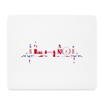 London Skyline Heartbeat - Mouse Pad (horizontal) - white - Front
